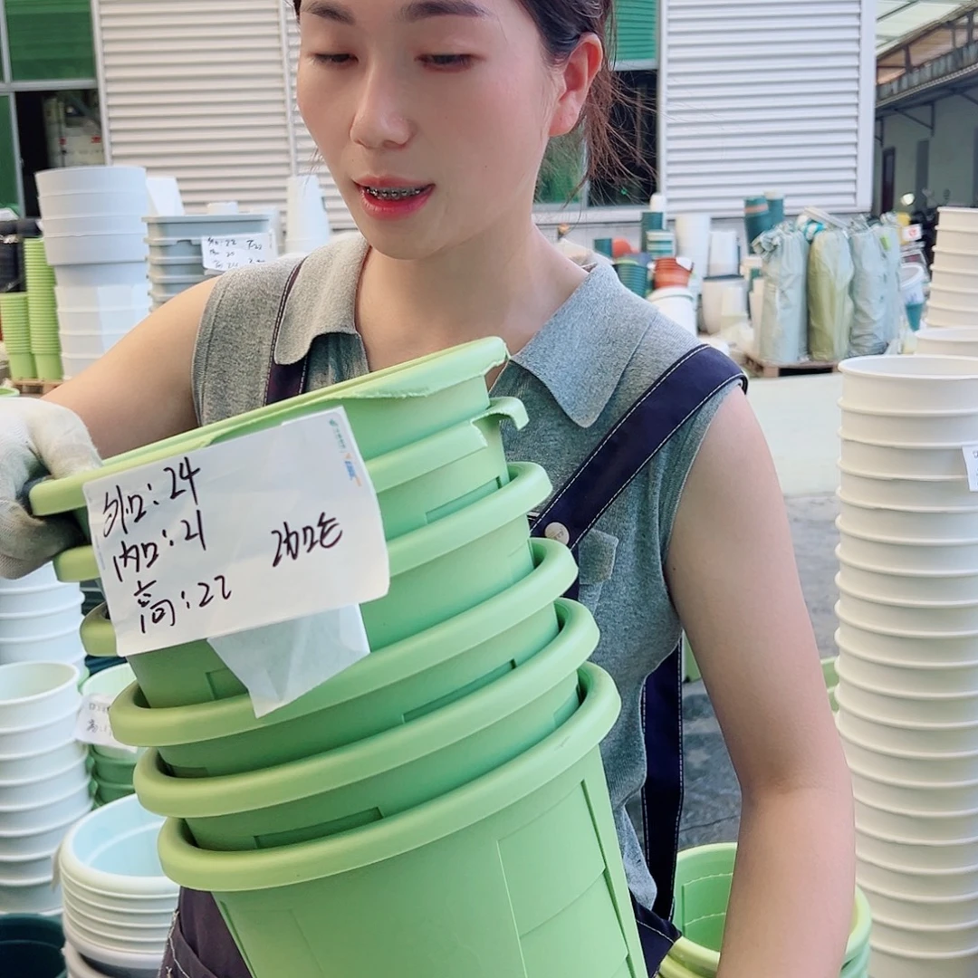 瑕疵玫瑰盆240#果绿6个无托