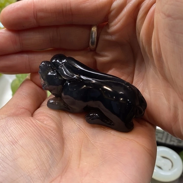 蛇纹石玉手把未镶嵌沙***5