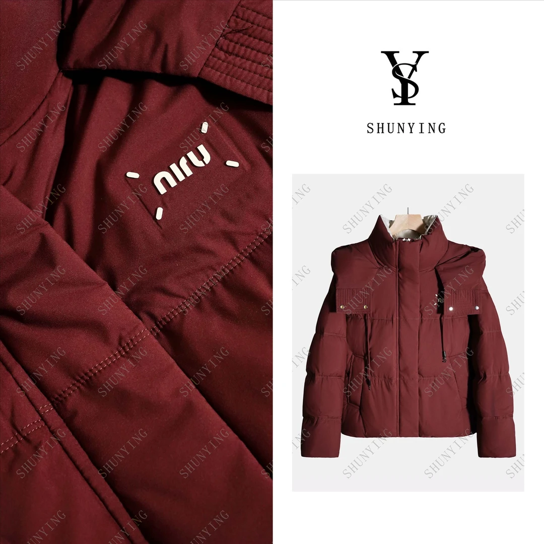 温暖舒适~时尚百搭连帽保暖短款洋气羽绒服SY66YRF81159