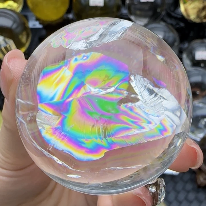 天然水晶球O5未镶嵌水晶天然5.3公分