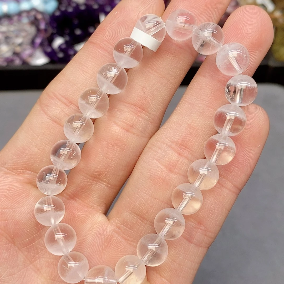水晶手串未镶嵌1白幽灵8mm