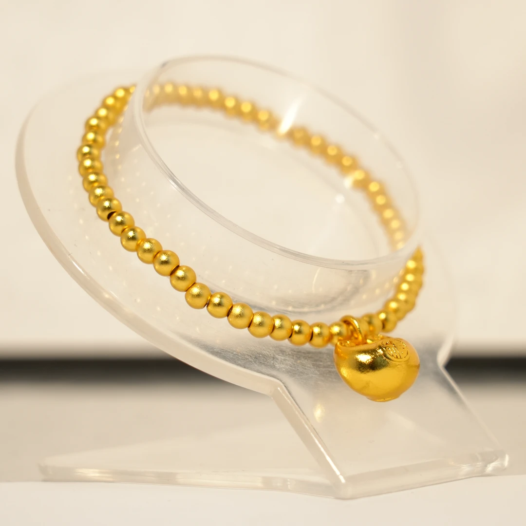 铜合金手链 sj-202沙金色元宝型吊坠手链THJ212