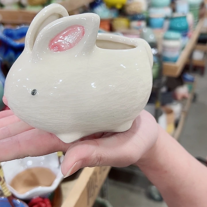 有孔.凑满10元发货多肉陶瓷花盆！