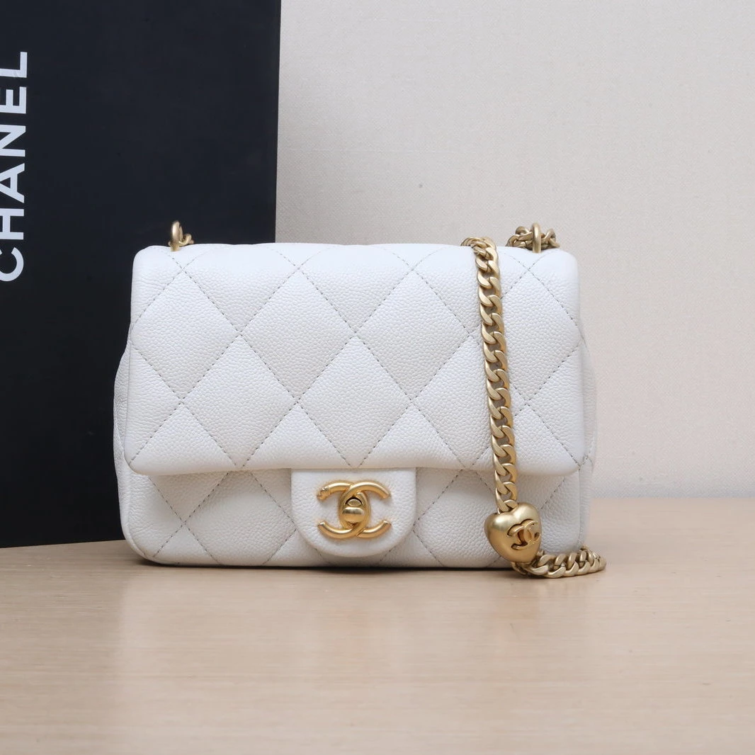 95新 Chanel/香奈儿 【娇】23P CF 口盖包 皮革C 芯片 金扣 806429