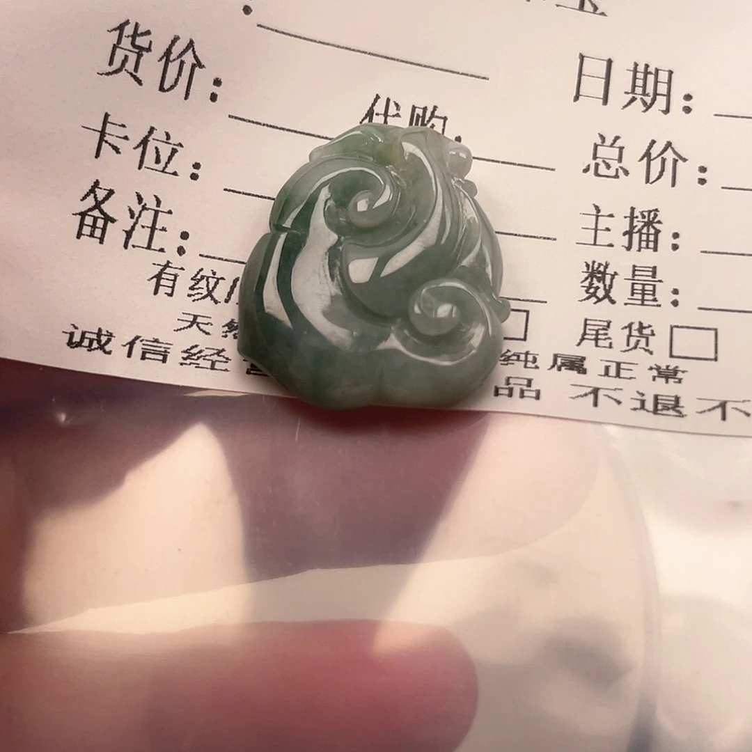 翡翠未镶嵌颈饰2369