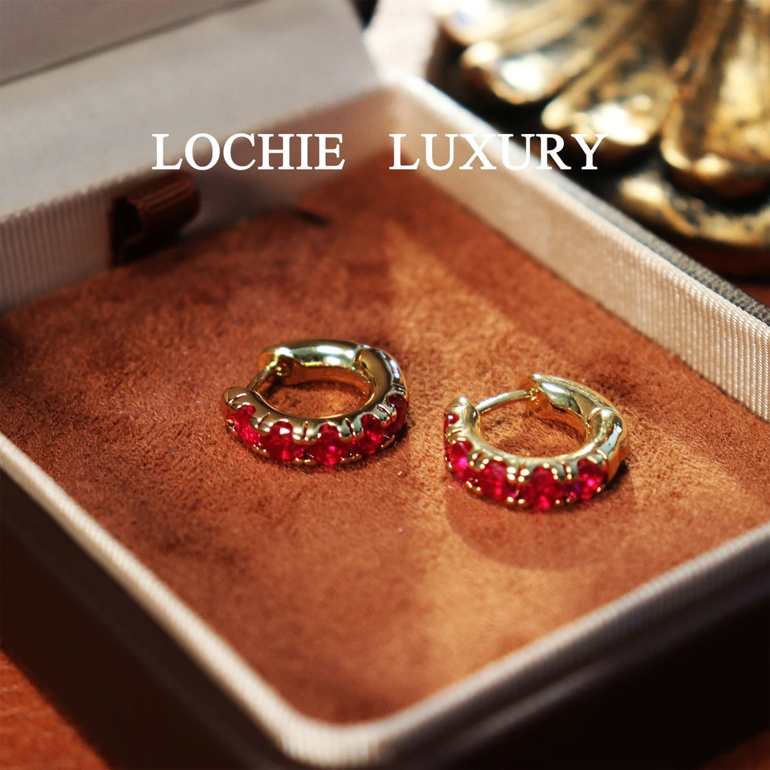 铜合金锆石耳饰 Q052【璀璨玫瑰】复古轻奢时尚气质感耳扣