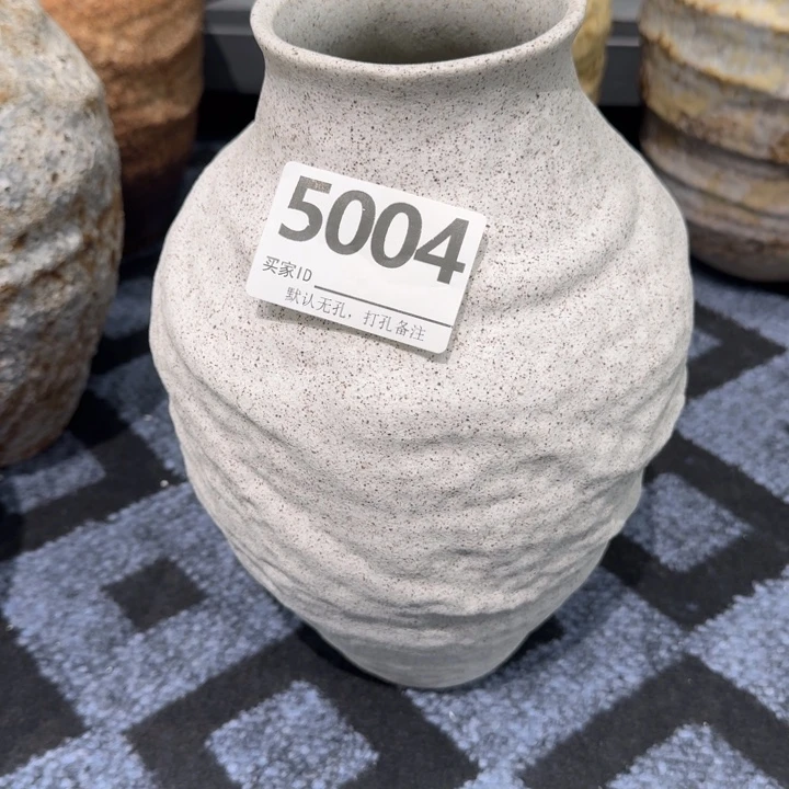 瓷片景德镇高温花器编码5004高28口8默认无孔