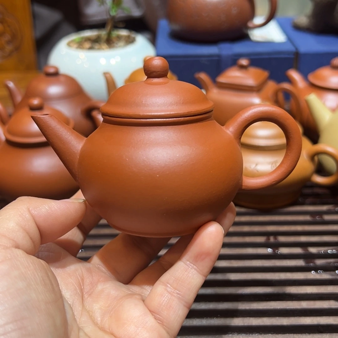 紫砂壶九十年代红泥芭乐90cc
