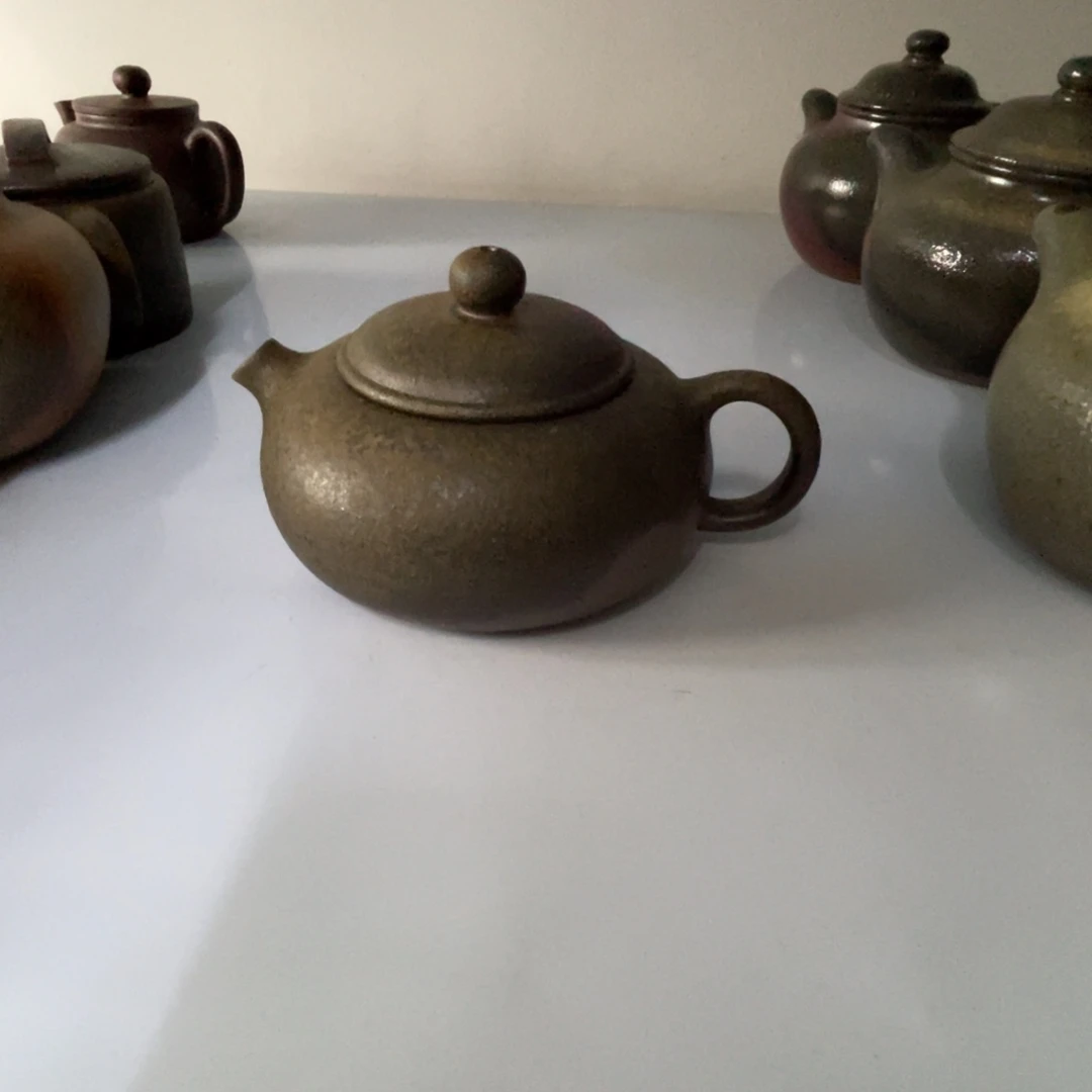 茶壶紫砂柴烧扁西施200cc