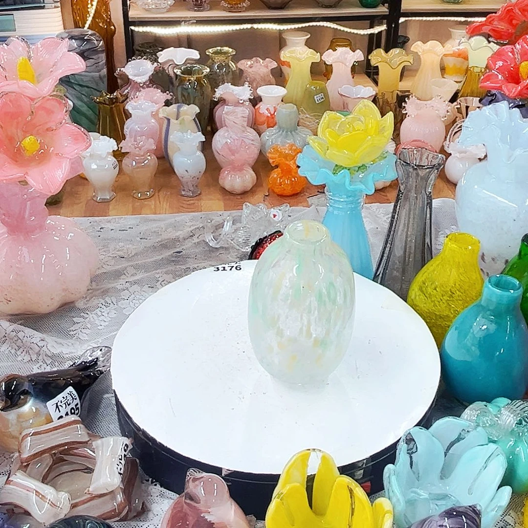 琉璃花瓶不完美家悦琉璃花瓶花器