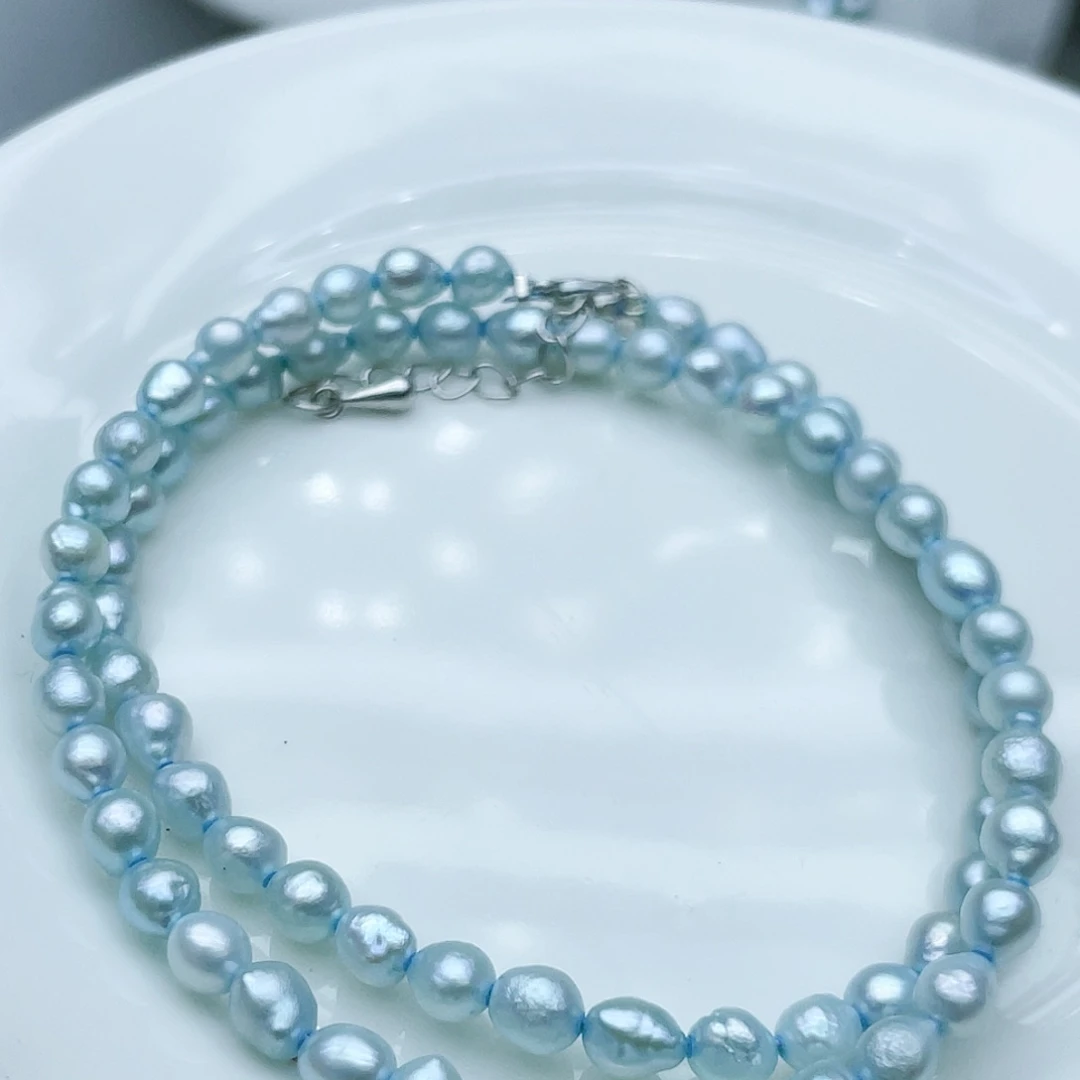 淡水珍珠颈饰钛钢