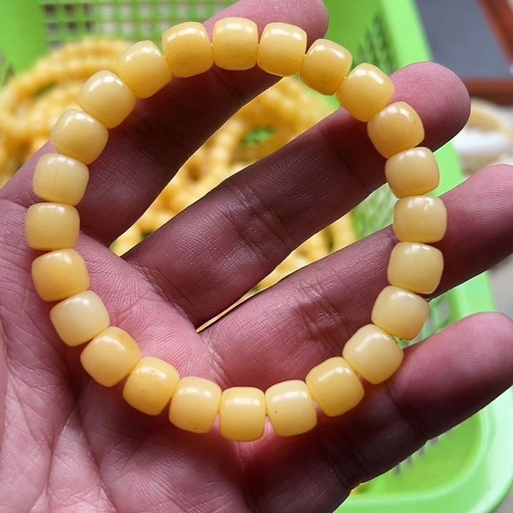 白玉菩提吊坠黄色6151