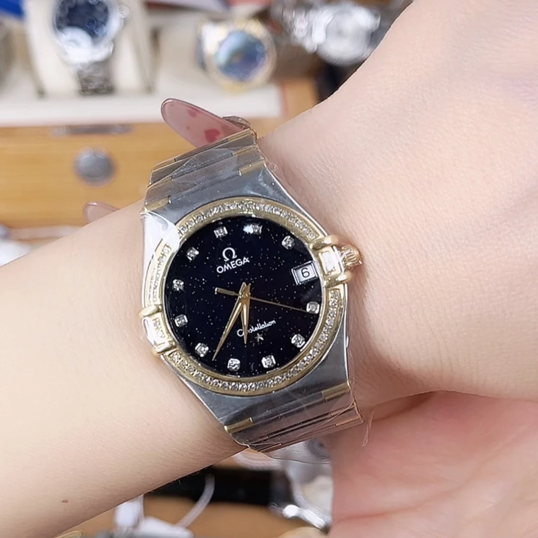 95新 Omega/欧米茄 星座系列/32盘/女士石英腕表/22338