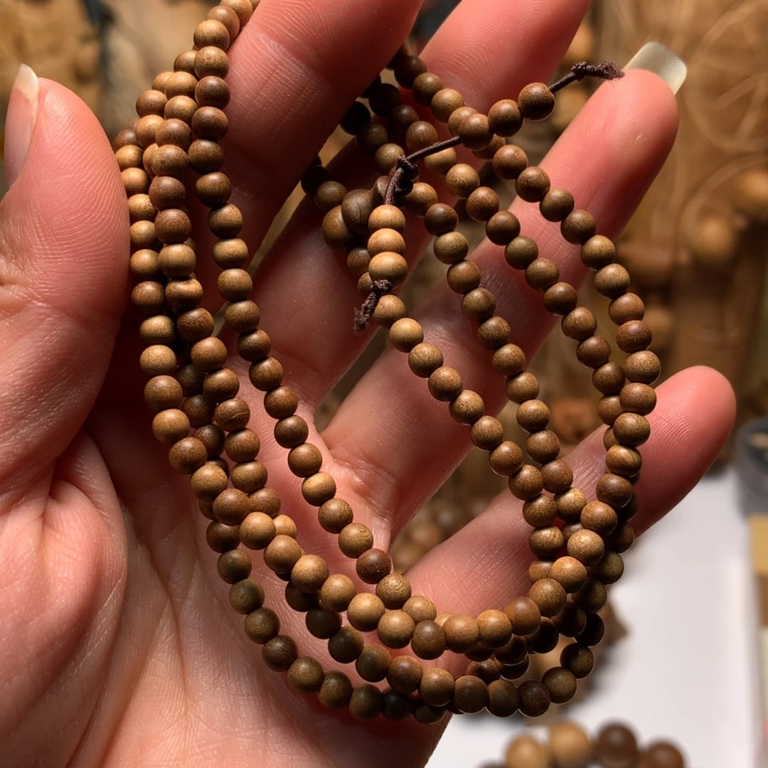檀香木手串/手链老山檀香0.4多圈顺纹