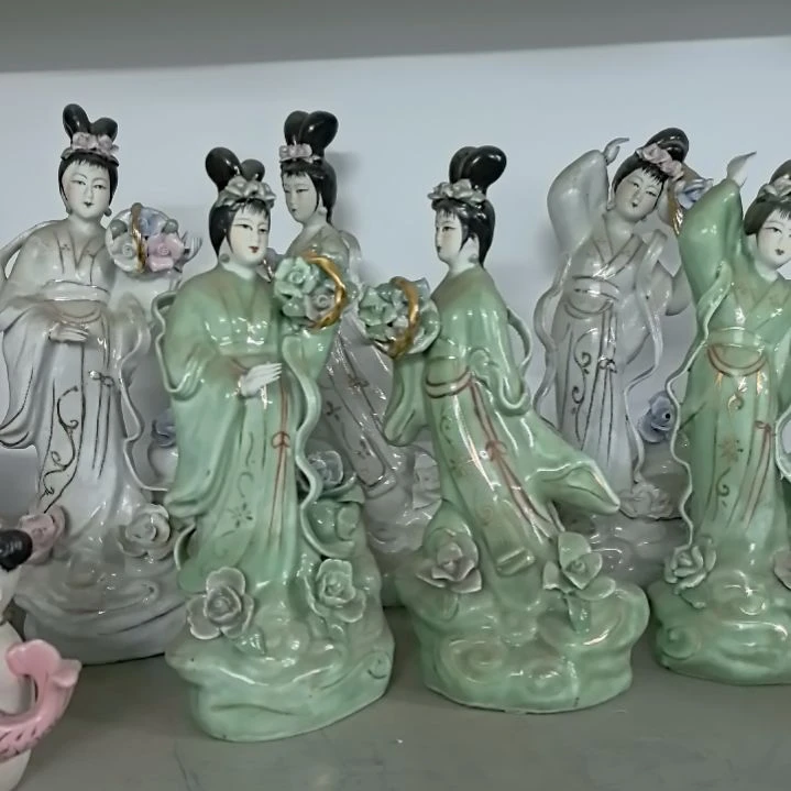 青花瓷欧*青花公仔六个包邮