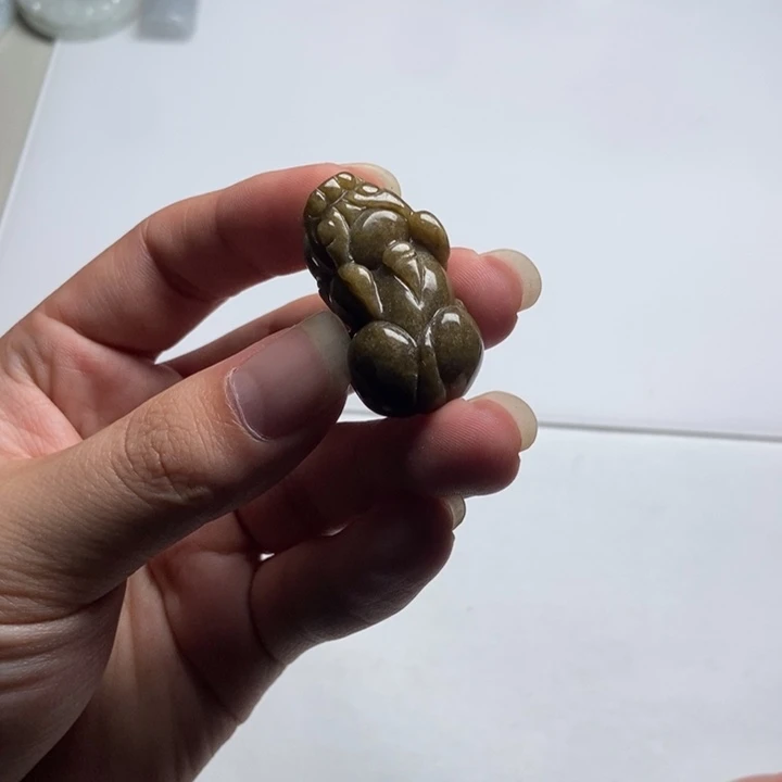 翡翠未镶嵌颈饰貔貅5