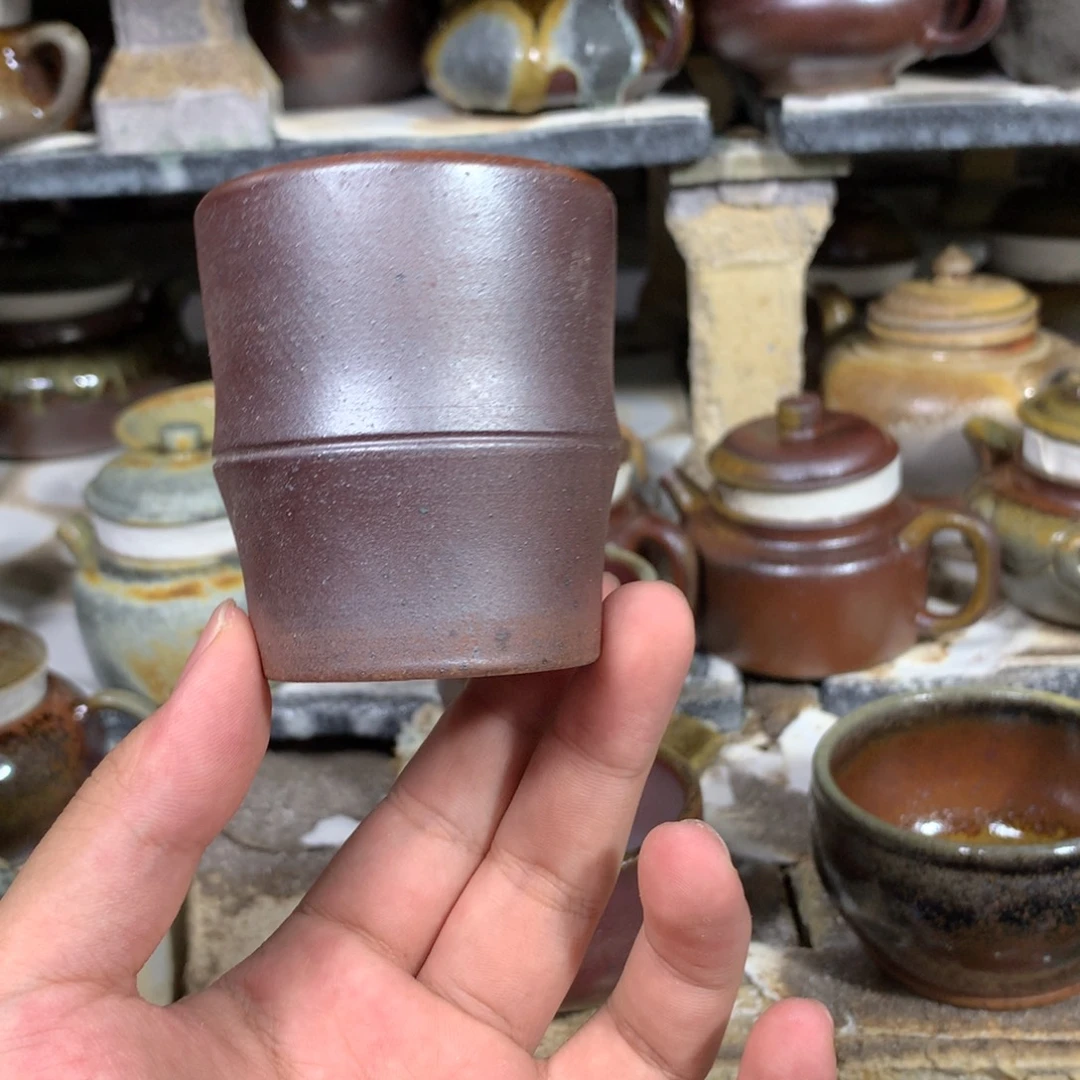 茶壶紫砂纯自然柴烧