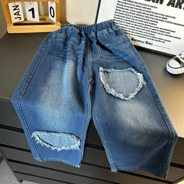 1026女童直筒裤休闲潮流时尚