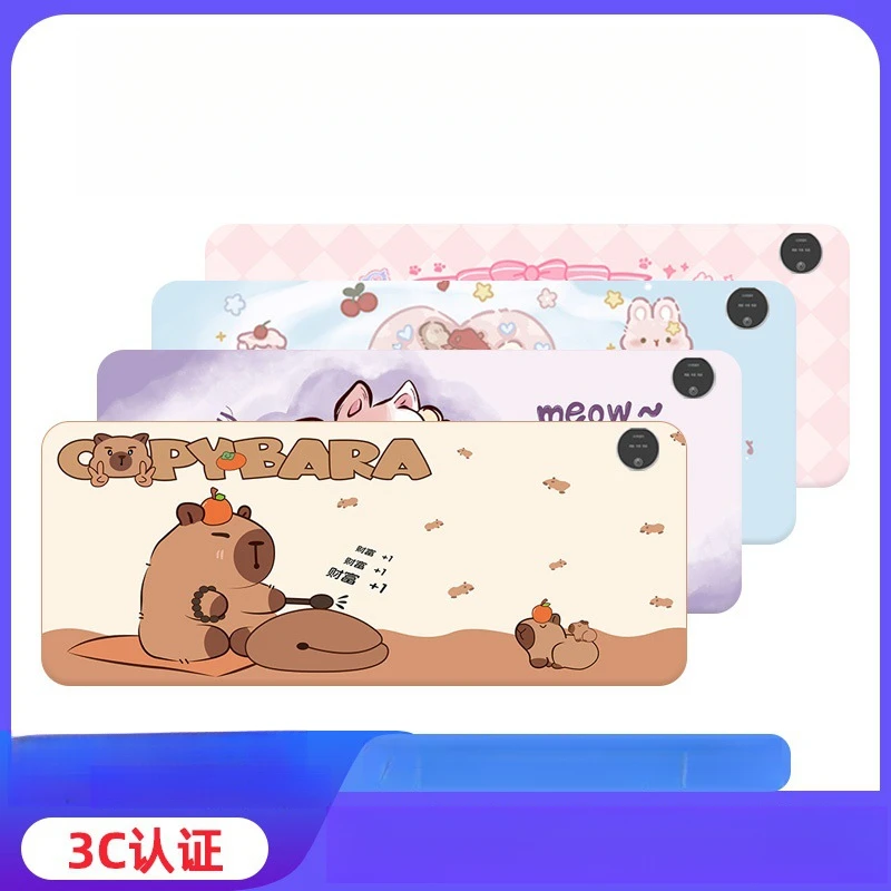 星迎加热鼠标垫办公室桌面卡通加热桌垫学习写字发热暖桌垫厂家批