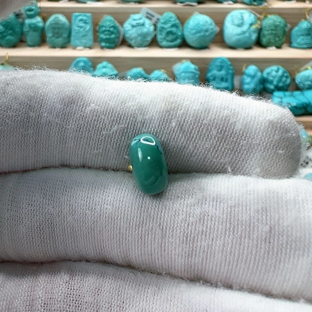 未镶嵌绿松石鼓珠 9.5mm