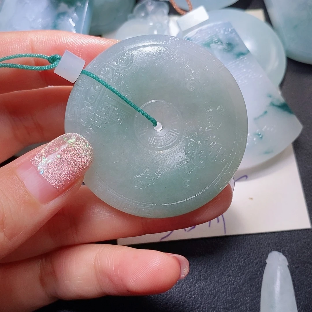 定制翡翠未镶嵌毛货付款后联系客服确认抛光
