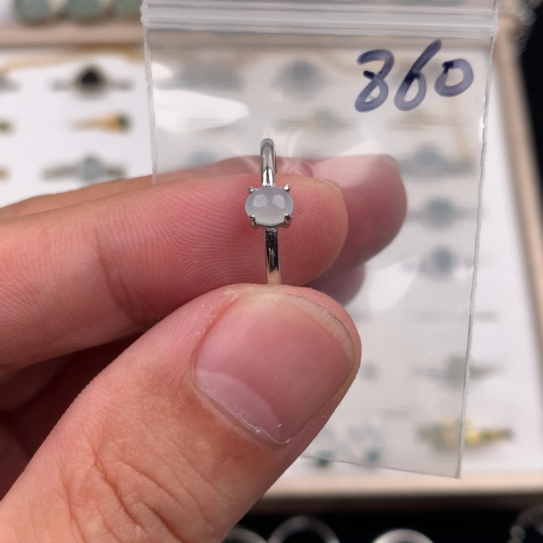 翡翠未镶嵌戒指860