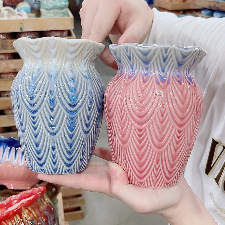 有孔.凑单10元陶瓷花盆发货！