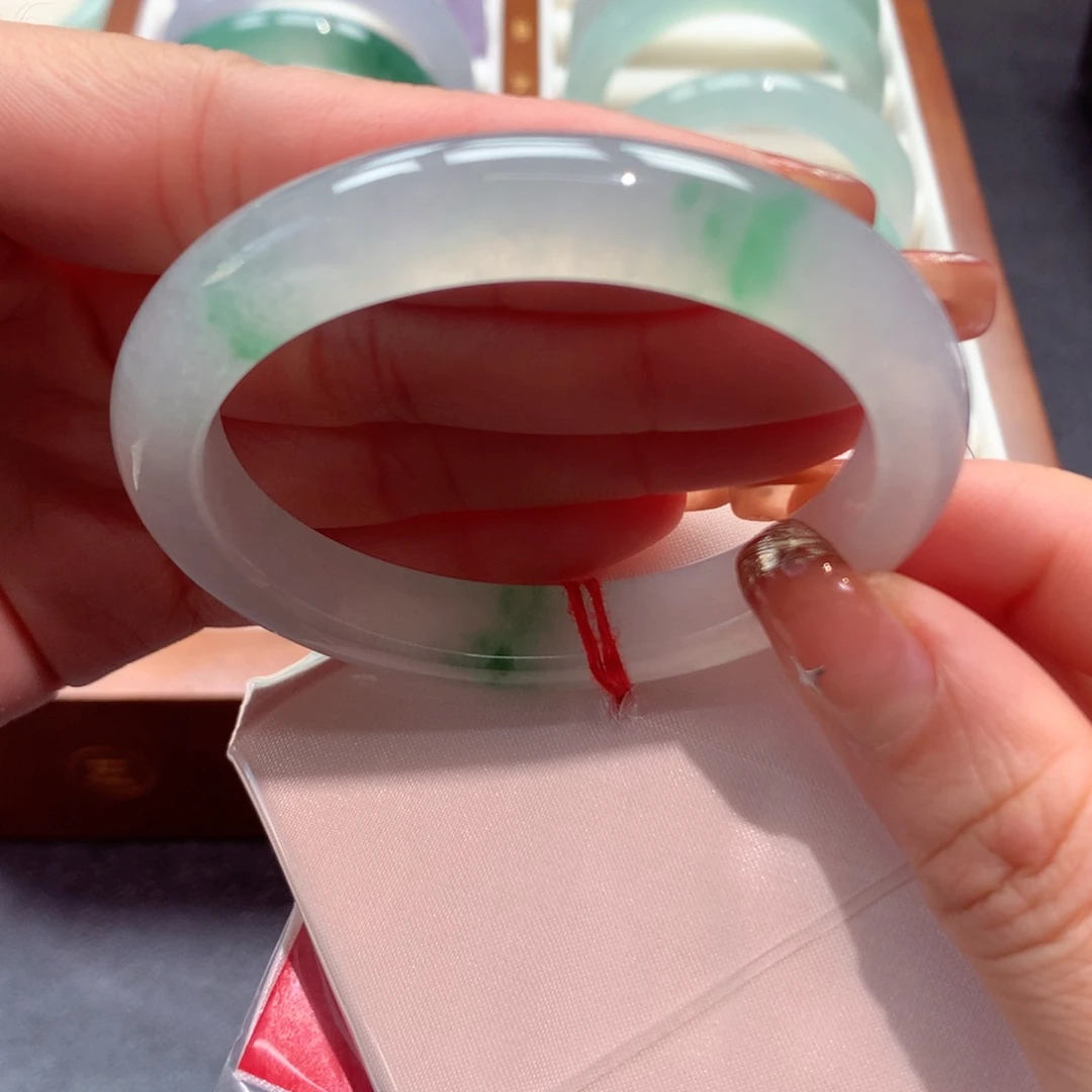 翡翠未镶嵌手镯11号强强推