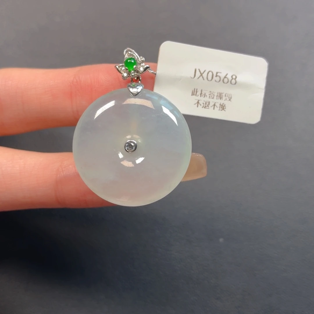 翡翠银S925镶嵌颈饰