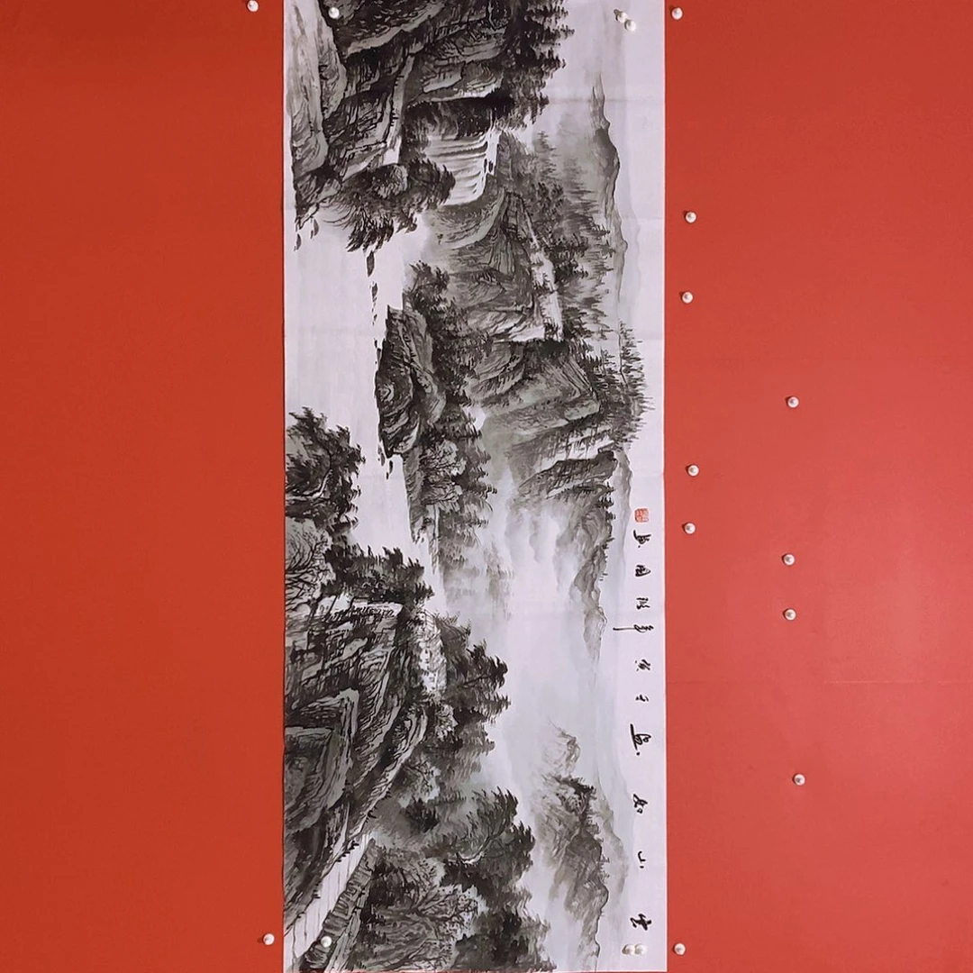 国画山水花鸟国画作品