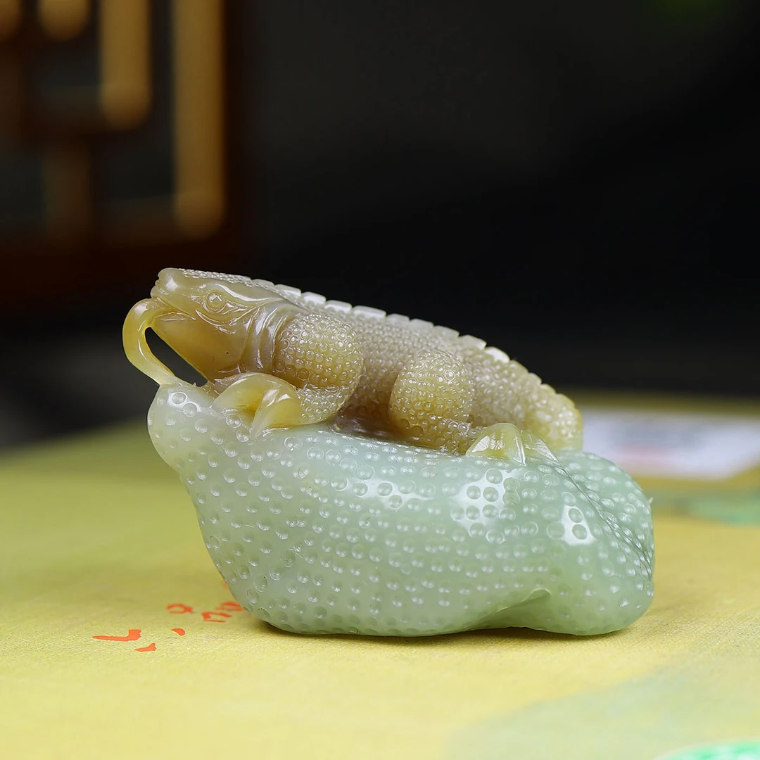 92738和田玉糖玉蜥蜴