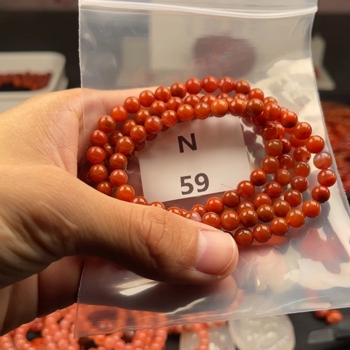 健***利未镶嵌南红玛瑙多样性发货6mm南红玛瑙