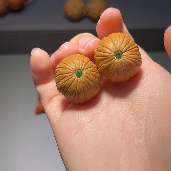 把件文玩核桃方糖镶嵌682