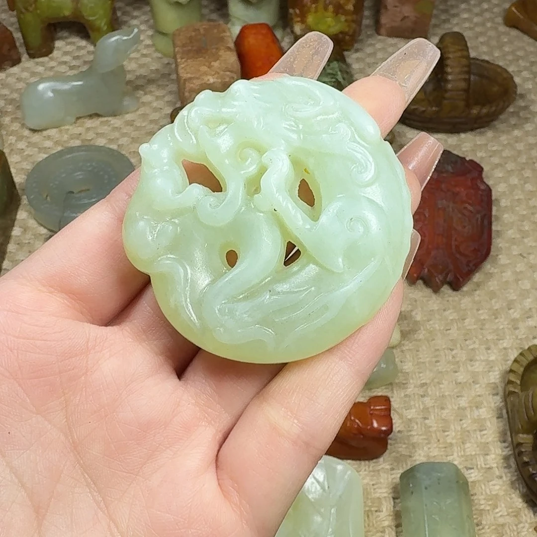 白玉菩提吊坠挂件