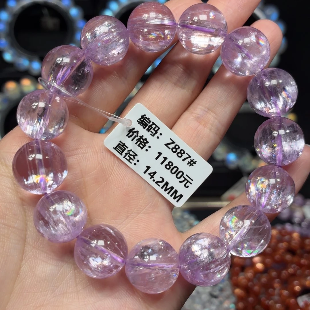 锂辉石未镶嵌手链Z887#14.2mm