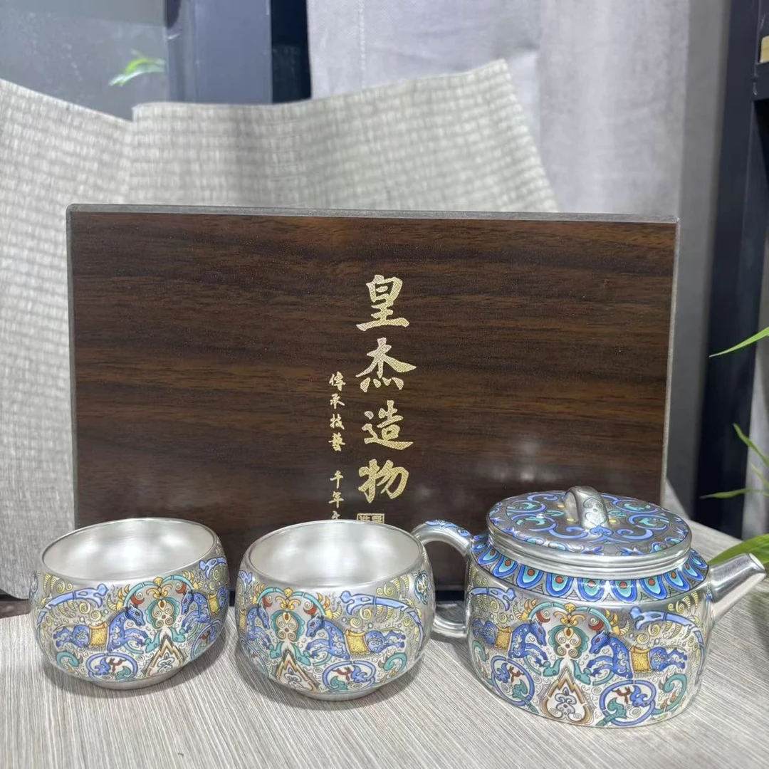 【中国邮政专属链接】马到成功鎏银茶壶6243