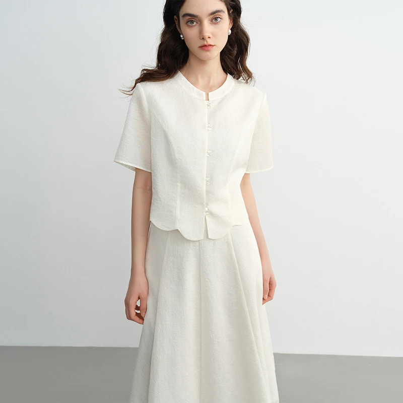 独束大码女装新中式提花上衣25闪闪82391