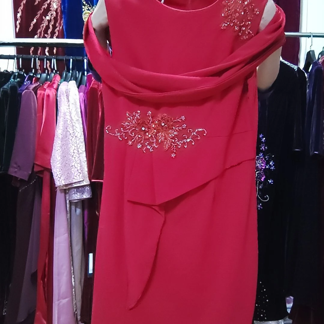 4XL连衣裙重工中长