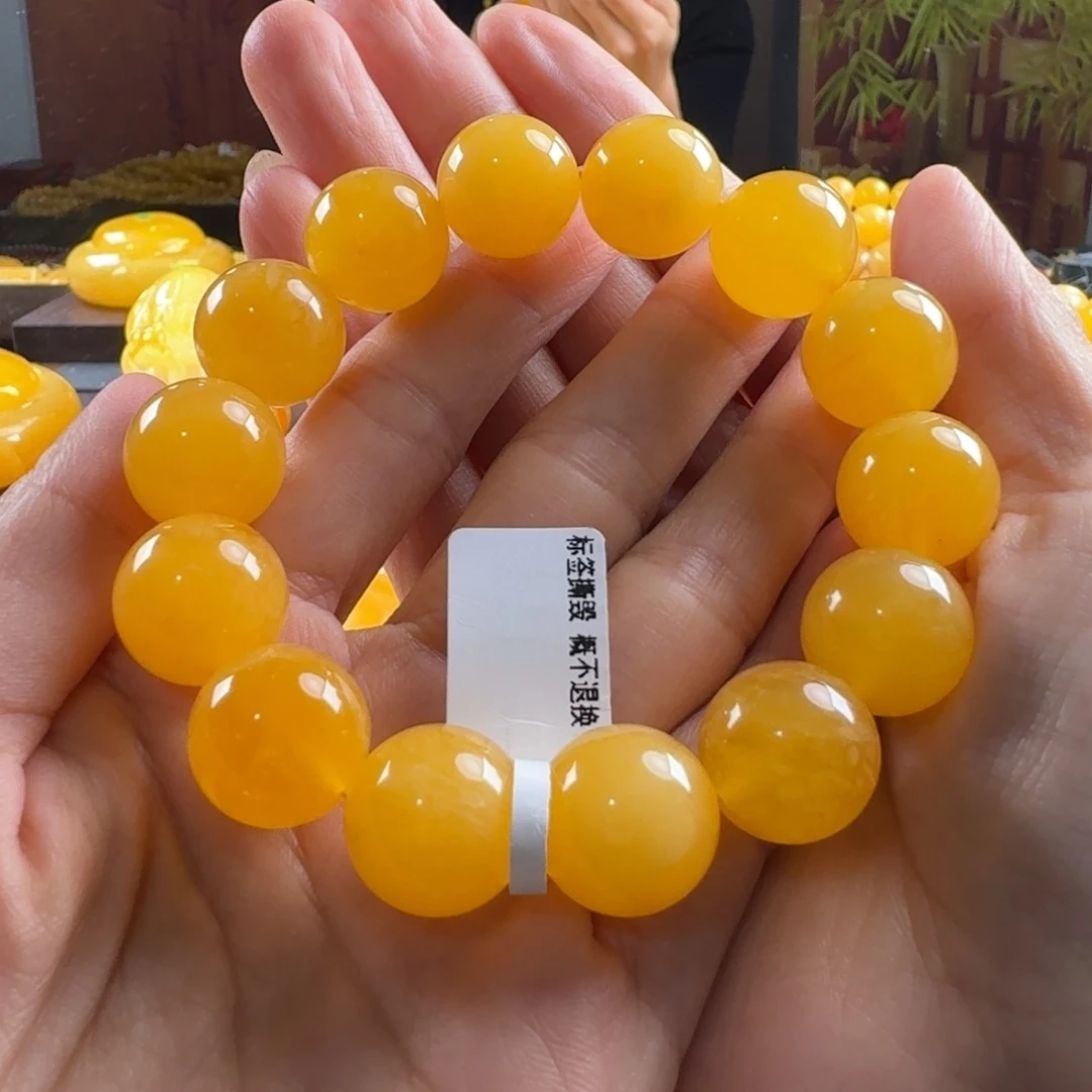 蜜蜡毛衣链未镶嵌