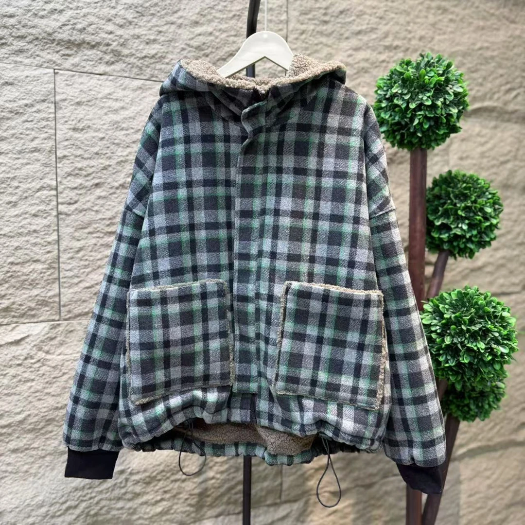 8143新款加厚双面穿冬季休闲百搭显瘦遮肉气质棉服