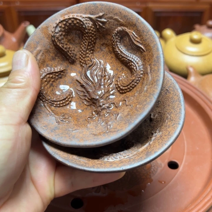 茶杯紫砂宜兴原矿紫泥