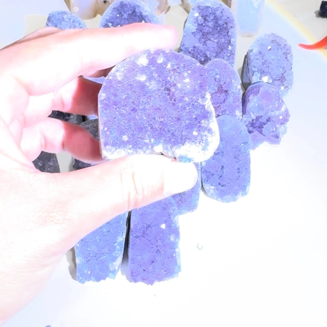 银S925镶嵌紫晶大型摆件（非配饰）