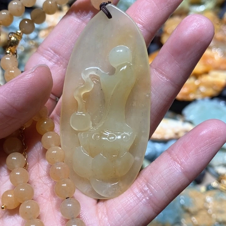 岫玉毛衣链未镶嵌