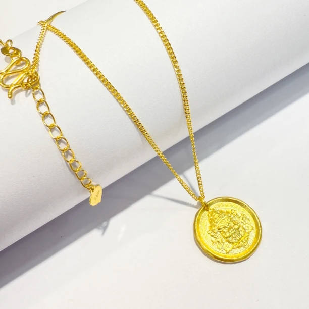 5G工艺足金999黄财财黄金套链