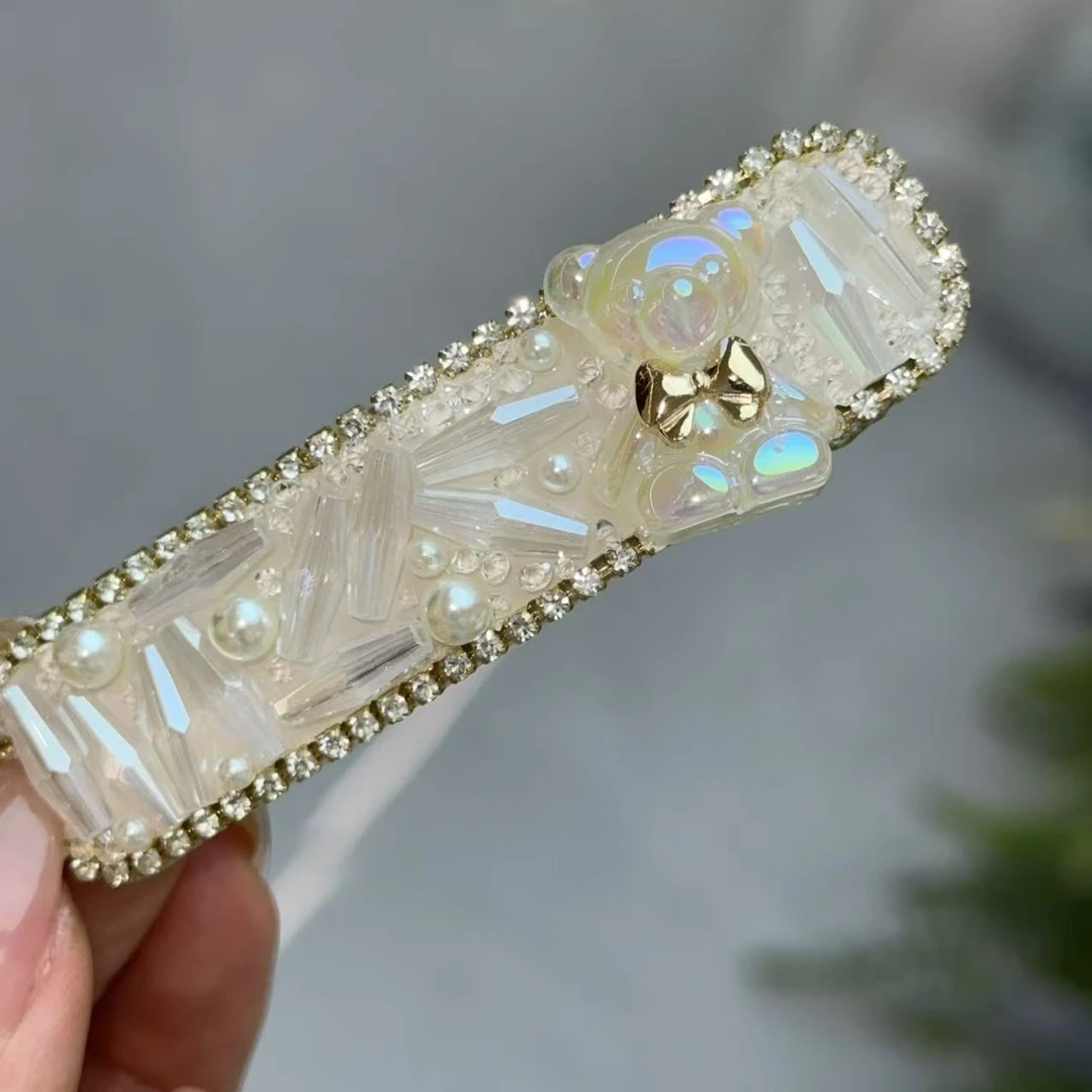 新款韩版满镶时尚百搭精品小熊BB夹32