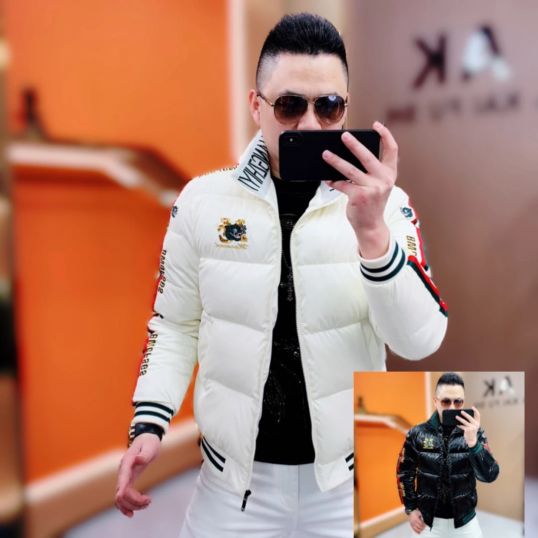 阿凯严选-高品质刺绣冬季新款立领棉衣外套修身保暖时尚外套棉服