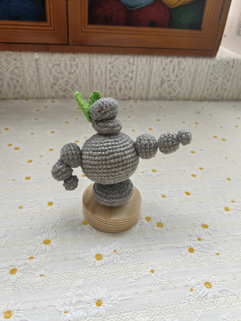 纯手工钩织“石矶娘娘”成品