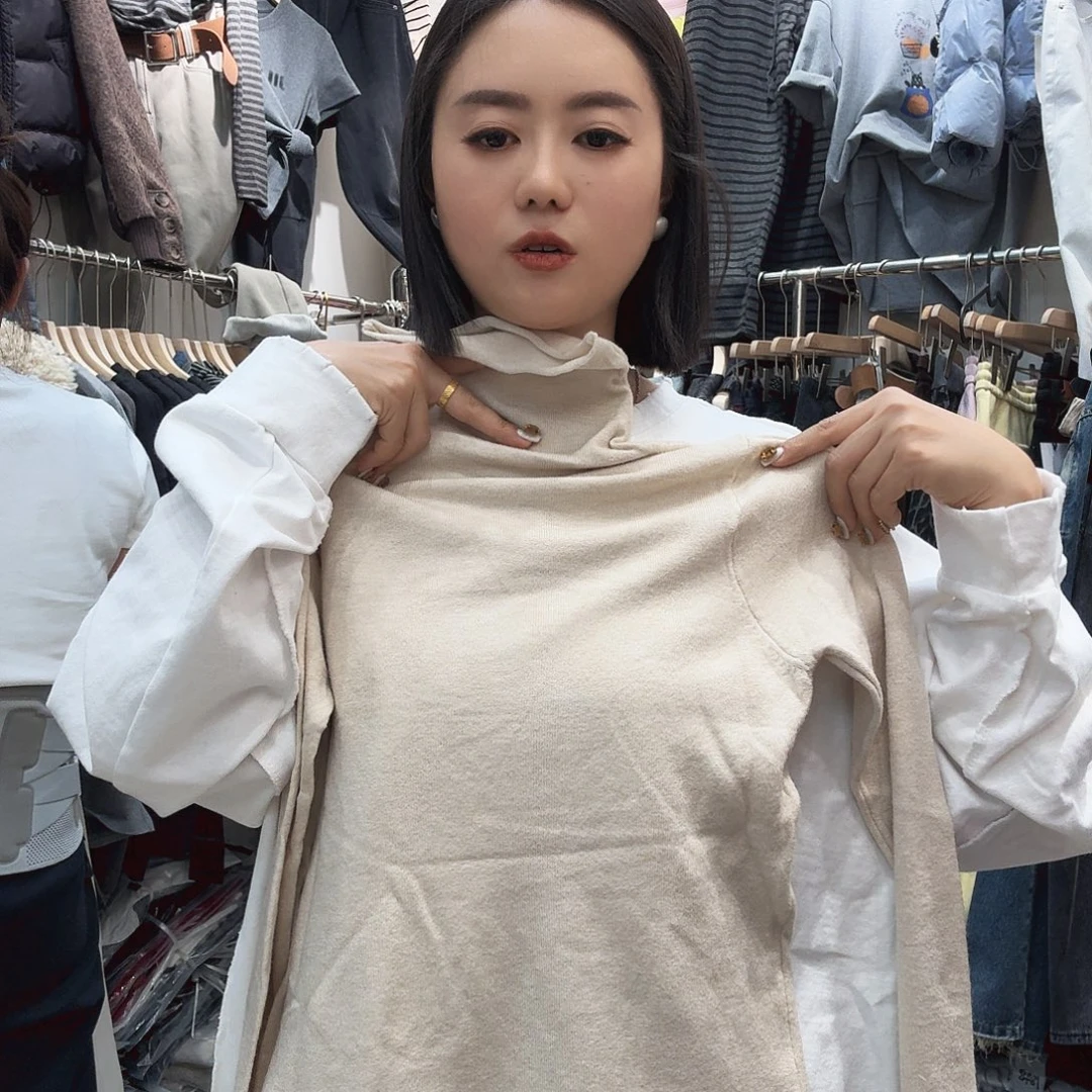 米色打底高领衫54322