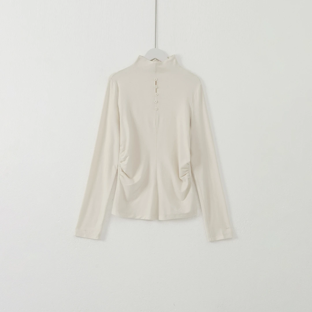 几里与麻 半高领收腰显瘦打底衫 衣长63胸围88 2091648