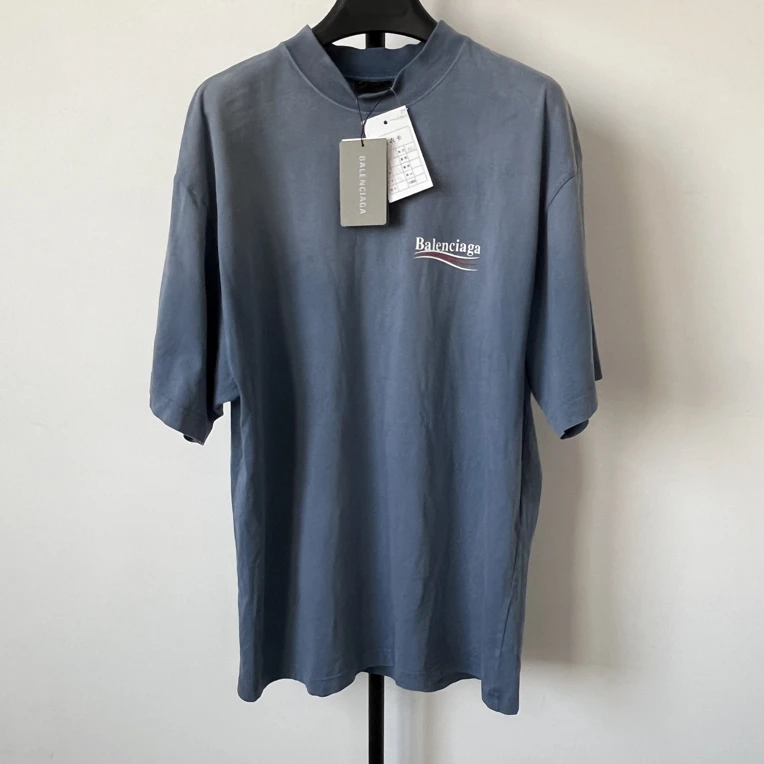 未使用 Balenciaga/巴黎世家 可乐字母印花图案圆领套头短袖 A31